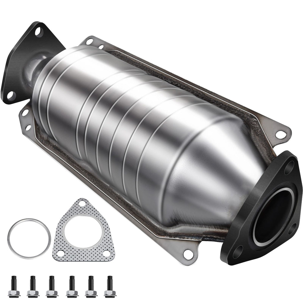 Catalytic Converter Compatible with 1998-2002 Honda Accord 2.3L, Direct-Fit High Flow Series Cat Converter, Stainless Steel Exhaust Converter Pipe with Flange Design & Gasket (OBD III Compliant)