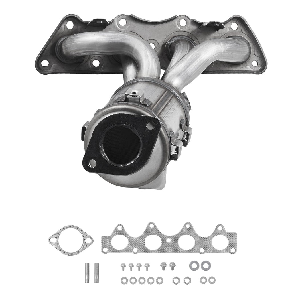 Catalytic Converter, Compatible with Kia Soul Rio/Hyundai Veloster Accent, 1.6L L4, Front, Replacement OE 674-891, 16680, Stainless Steel High Flow Converter, for Exhaust Gas Purification