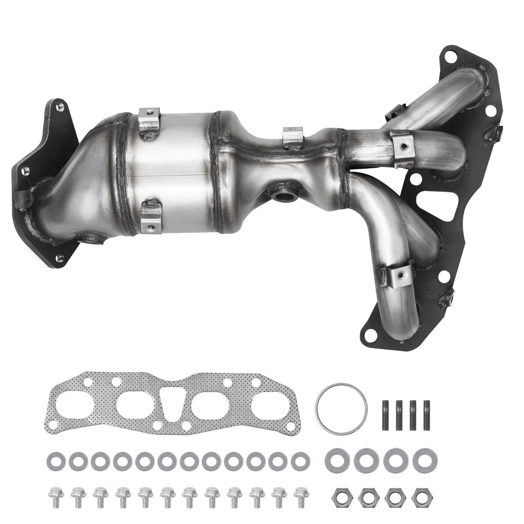 Catalytic Converter, Compatible with Nissan Altima 2007 2008 2009 2010 2011 2012 2013 2.5L L4, Front, Replacement OE 674-933, Stainless Steel High Flow Converter, for Exhaust Gas Purification