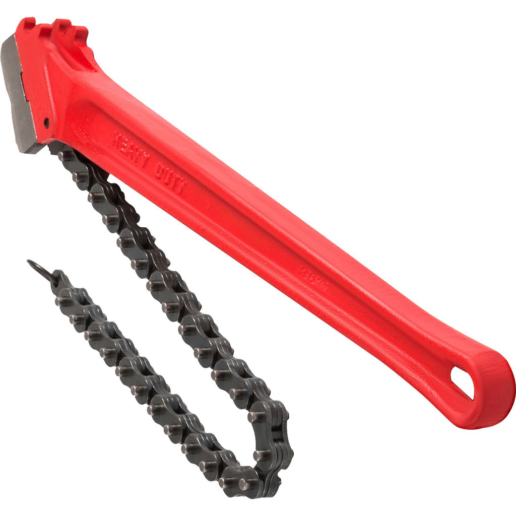 Chain Wrench Pipe 36inch,Heavy Duty Oil Filter Chain Wrench Capacity 4-1/2 to 7-1/2inch ,Chain Wrench 30inch (760 mm) Chain Length Plumbing Pipe Tool