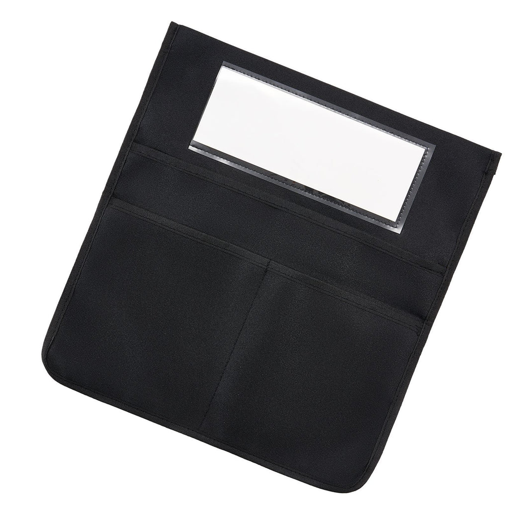 Chair Pockets for Classroom, 12 Pack, 17 x 19 Inches Chairback Buddy Pocket with Name Tag, Back of Chair Organizer for Kids in Classroom, Kindergarten, School, and Home, Black