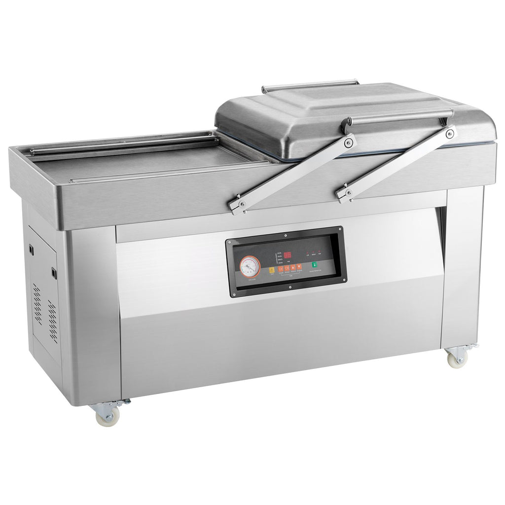Chamber Vacuum Sealer, 1200W Sealing Power, Vacuum Packing Machine for Wet Foods, Meats, Marinades and More, Compact Size with 23.6 in Sealing Length, Applied in Home Kitchen and Commercial Use