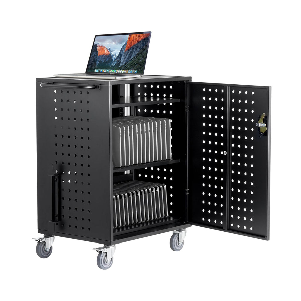 Charging Cart, 36 Device Mobile Charging Station, Up to 15.6 in Screen Size, Office and Classroom Mobile Charging Cart, for Chromebook, Tablet and Laptop