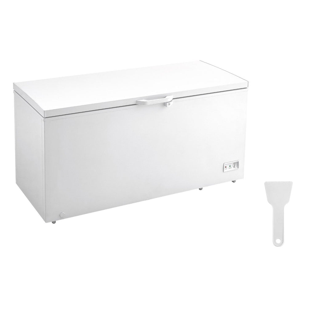 Chest Freezer, 17 Cu.ft Freestanding Top Open Door Commercial Chest Freezers, with 4 Removable Baskets, Locking Lid, Adjustable Temp for -18.4-10.4/32 to 50Fahrenheit, LED Lighting, 6 Wheels