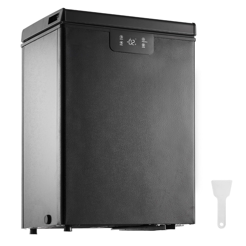Chest Freezer, 2.22 Cu.ft / 63 L Compact Deep Freezer, Free Standing Top Open Door Chest Freezers with 2 Removable Baskets & Adjustable Thermostat, Energy Saving & Low Noise, Black