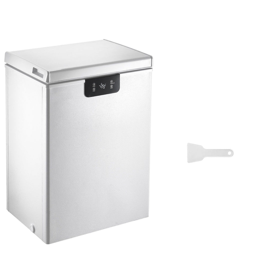 Chest Freezer, 2.22 Cu.ft / 63 L Compact Deep Freezer, Free Standing Top Open Door Chest Freezers with 2 Removable Baskets & Adjustable Thermostat, Energy Saving & Low Noise, White