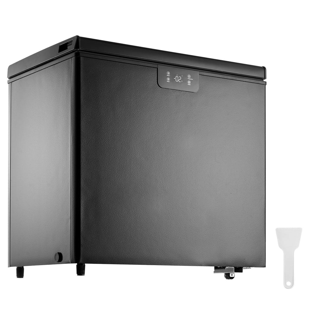 Chest Freezer, 5.4 Cu.ft / 153 L Compact Deep Freezer, Free Standing Top Open Door Compact Freezers with 2 Removable Baskets & Adjustable Thermostat, Energy Saving & Low Noise, Black