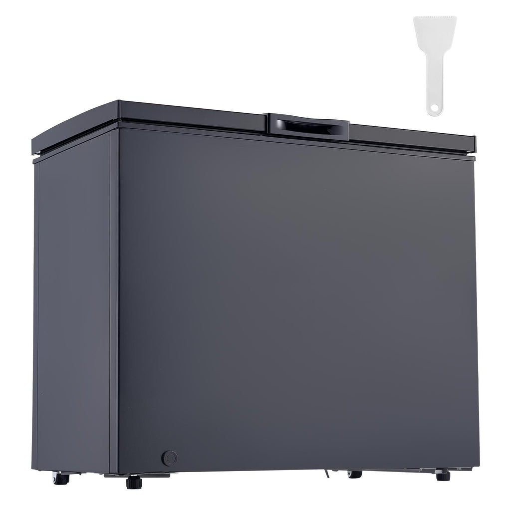 Chest Freezer, 6.7 Cu.ft Compact Deep Freezer, Free Standing Top Open Door Chest Freezers with 2 Removable Baskets & Adjustable Thermostat - Energy Saving, Low Noise & Garage Ready, Black