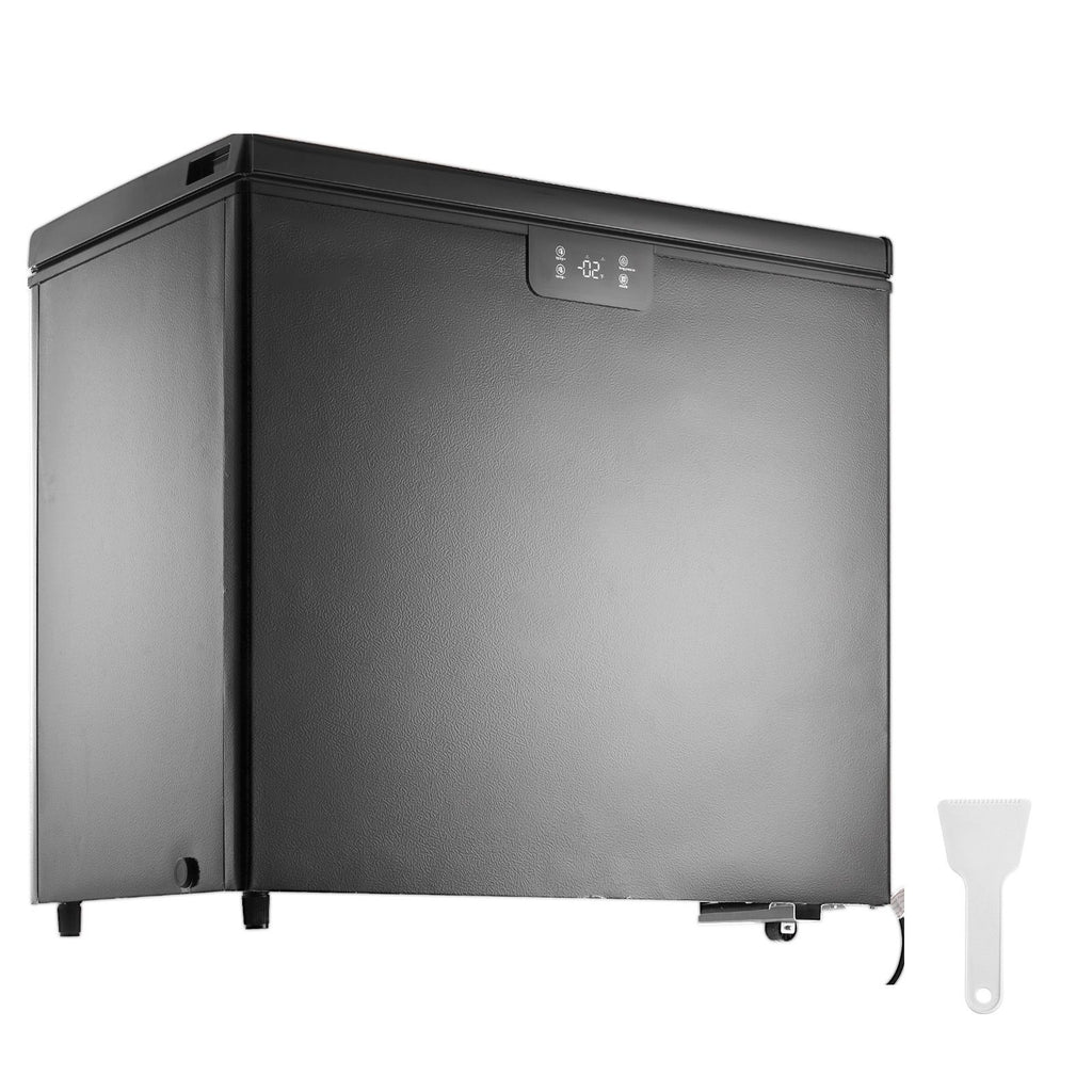 Chest Freezer, 7 Cu.ft / 198 L Compact Deep Freezer, Free Standing Top Open Door Compact Freezers with 2 Removable Baskets & Adjustable Thermostat, Energy Saving & Low Noise, Black