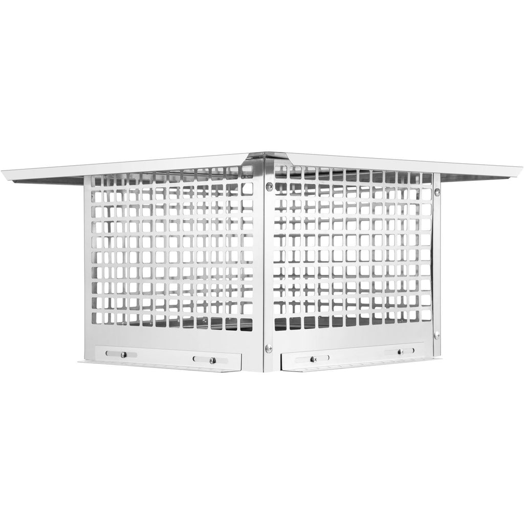 Chimney Cap, 13\" x 13\" Flue Caps, 304 Stainless Steel Fireplace Chimney Cover, Adjustable Metal Spark Arrestor with Bolts Screws, Mesh Chimney Flue Cover for Outside Existing Clay Flue Tile
