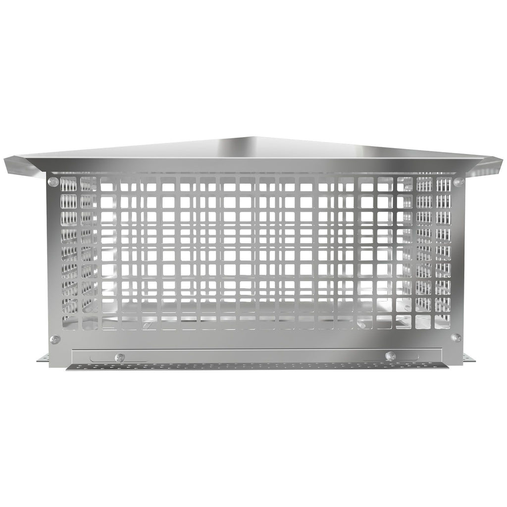 Chimney Cap, 13\" x 21\" Flue Caps, 304 Stainless Steel Fireplace Chimney Cover, Adjustable Metal Spark Arrestor with Bolts Screws, Mesh Chimney Flue Cover for Outside Existing Clay Flue Tile
