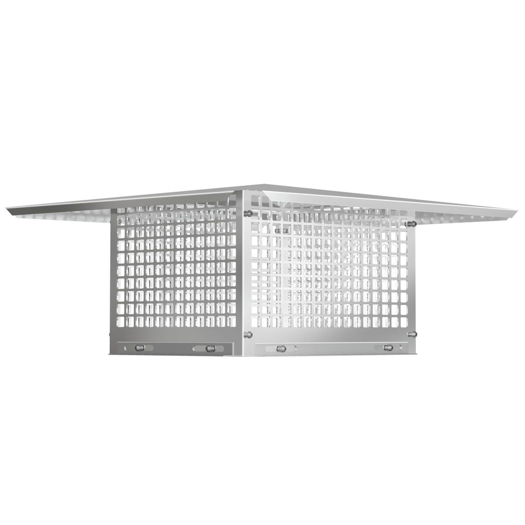 Chimney Cap, 17\" x 21\" Flue Caps, 304 Stainless Steel Fireplace Chimney Cover, Adjustable Metal Spark Arrestor with Bolts Screws, Mesh Chimney Flue Cover for Outside Existing Clay Flue Tile