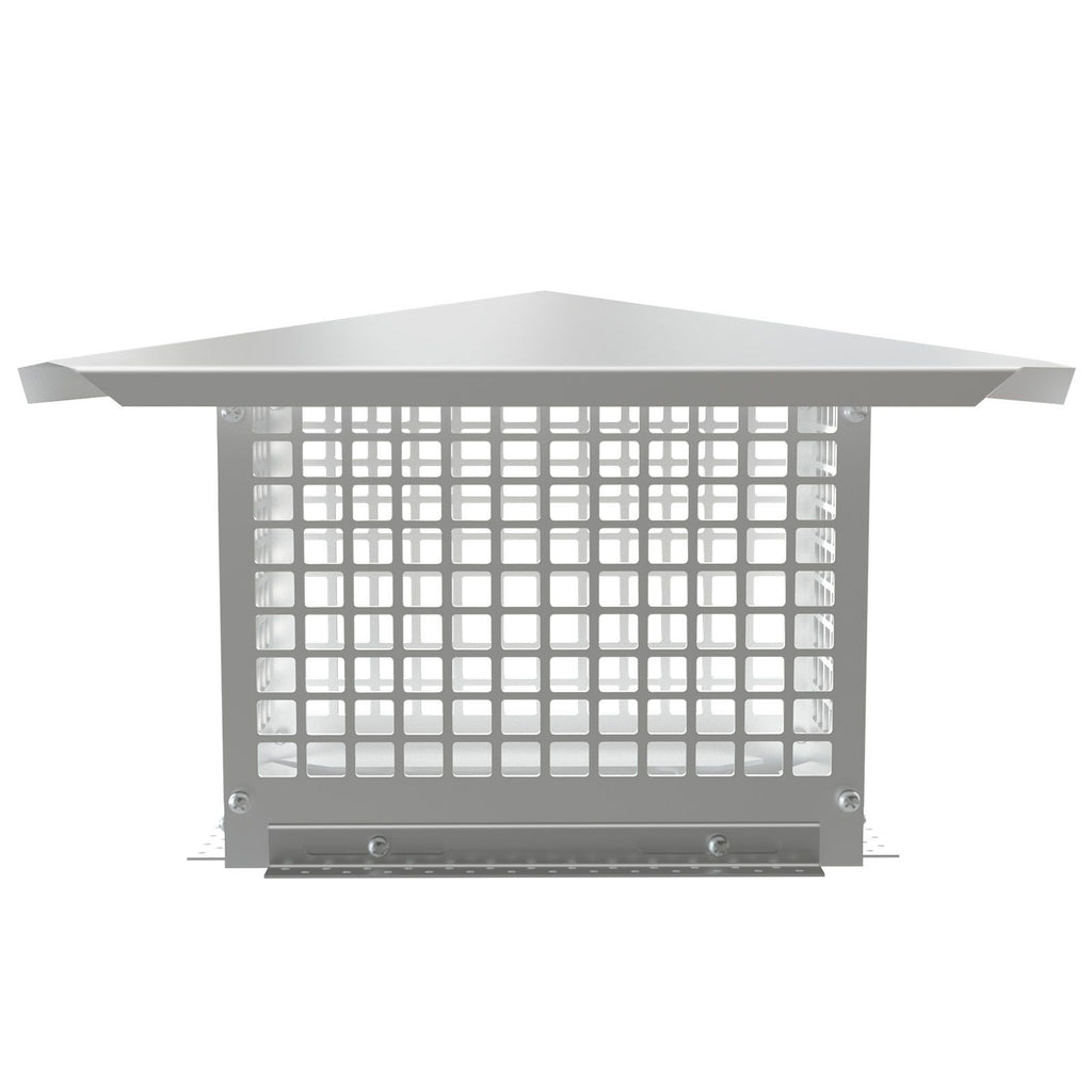 Chimney Cap, 8\" x 13\" Flue Caps, 304 Stainless Steel Fireplace Chimney Cover, Adjustable Metal Spark Arrestor with Bolts Screws, Mesh Chimney Flue Cover for Outside Existing Clay Flue Tile