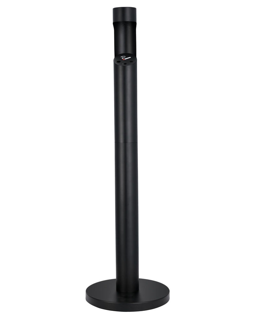Cigarette Butt Receptacle, Commercial Cylinder Cigarette Butt Container, Freestanding and Weatherproof Outdoor Cigarette Butt Disposal for Garden, Office, Restaurant, Hotel, Bar, Patio, Black