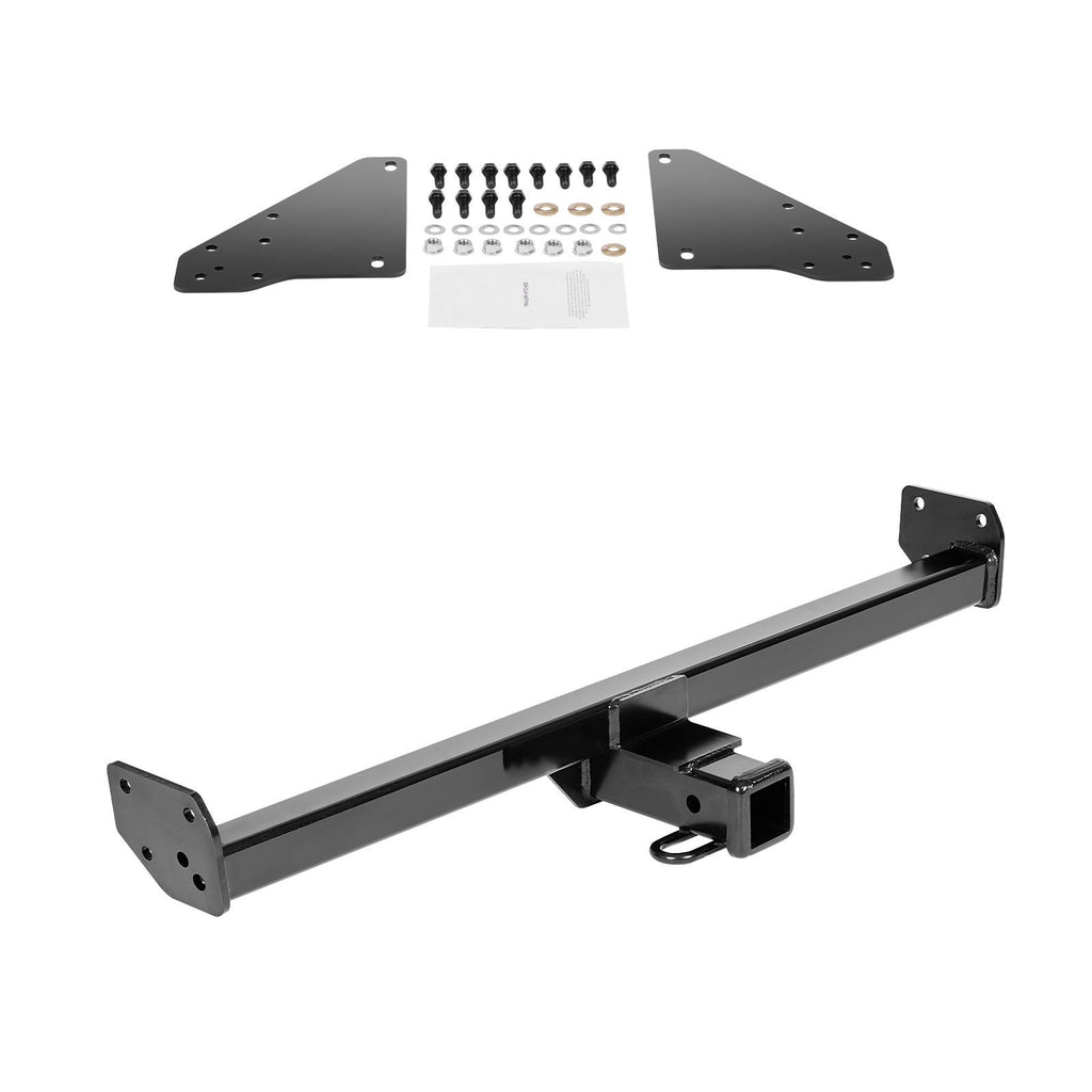 Class 3 Trailer Hitch, 2-Inch Receiver, 6000 lbs, Q345B Steel Tube Frame, Compatible with 2020-2024 Toyota RAV4, Multi-Fit Hitch to Receive Ball Mount, Cargo Carrier, Bike Rack, Tow Hook, Black