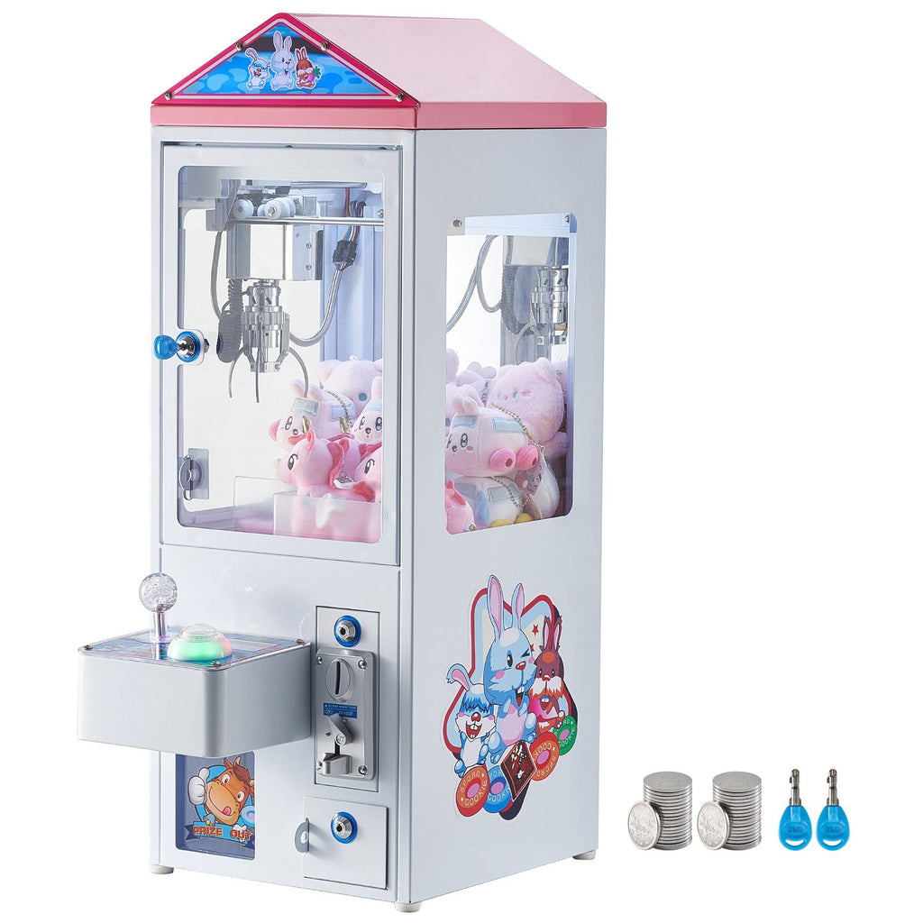 Claw Machine, 0-3" Jaw Diameter 0-5" Jaw lifting, Crane Prize Grabber Commercial Arcade Game Toys, Cool Fun Grab-And-Win Machine w/ Light and Sound, Dispenser Vending Toy For Kids,Boys &Girls