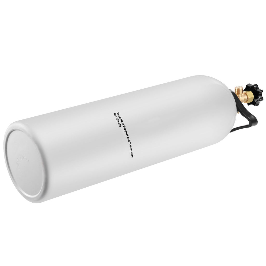 CO2 Tank, 15 lbs New Aluminum Alloy Cylinder, CO2 Air Tank with Light Spray Coating, CGA320 Valve, Handle & Adjustable Pressure, DOT Approved Cylinder for Draft Beer Dispensing and Soda Maker