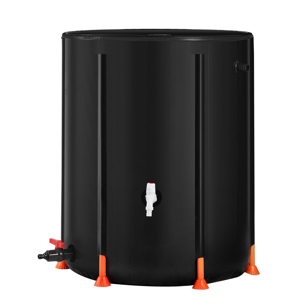 Collapsible Rain Barrel, 100 Gallon/380 L Portable Water Tank, PVC Rainwater Collection Barrel with Spigots and Overflow Kit, Water Barrel for Garden Water Catcher image 2