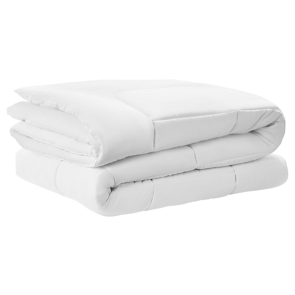 Comforter Duvet Insert, 102 x 90 in, King Size Down Alternative Comforter, Quilted All Season Duvet with 4 Tabs, Soft & Machine Washable, Box Stitched Bedding for Home Hotel, Women/Men, White