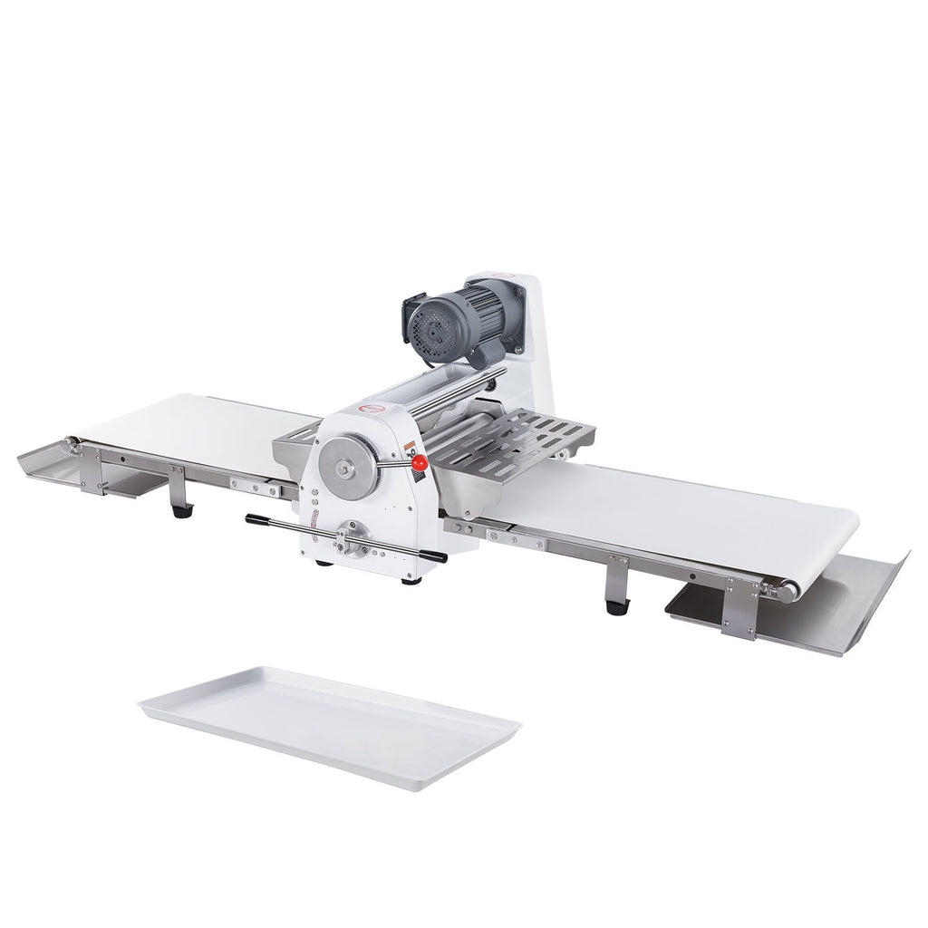 Commercial Dough Sheeter Machine, 19.7-Inch Reversible Puff Pastry Sheeter and Fondant Roller, Electric Dough Roller 0-1.4" Adjustable Thickness, Folding Dough Sheeter for Bakeries, Pastries