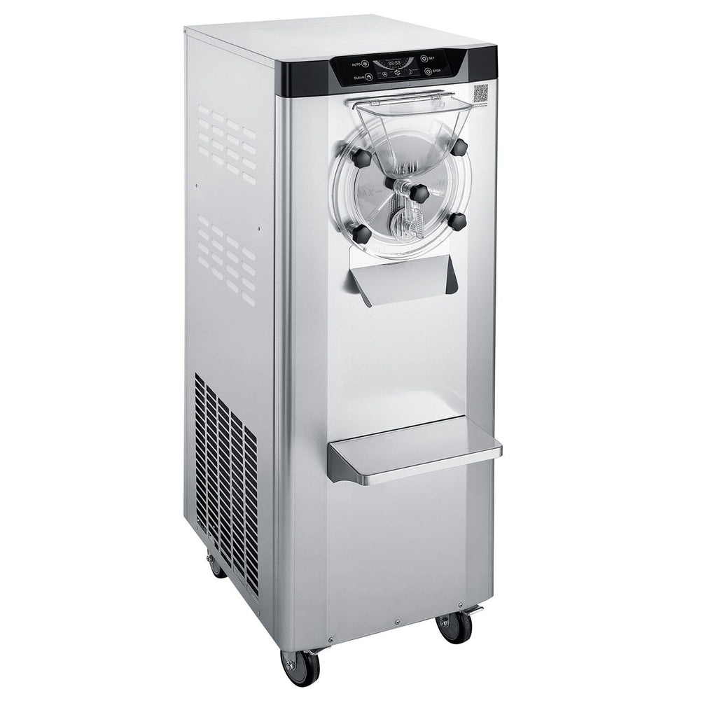 Commercial Hard Ice Cream Machine, 2400W 3.17 to 5.28 Gallons per Hour, Gelato Hard Serve Ice Cream Maker with 10L 304 Stainless Steel Cylinder, Auto Clean LED Panel for Snack Bar Restaurants