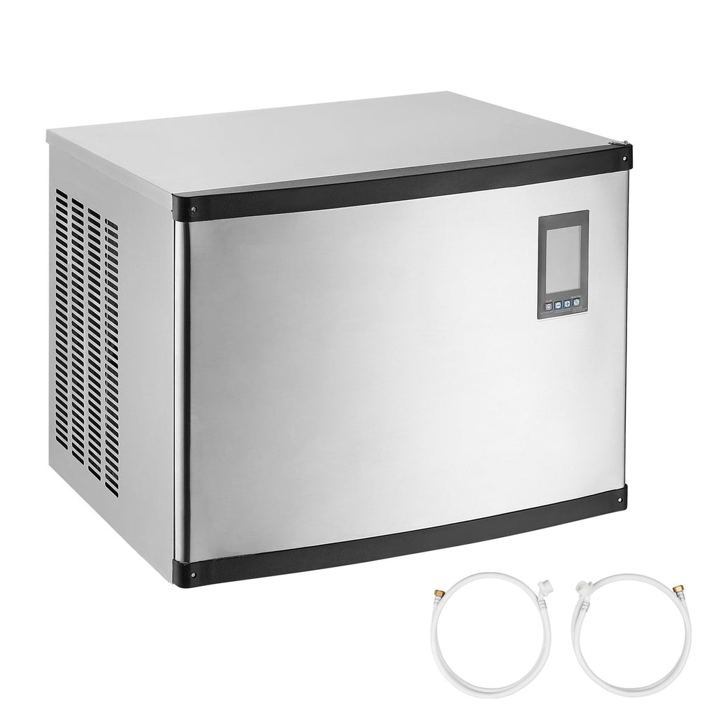 Commercial Ice Maker Machine - Head, 1000 Lbs/Day Stainless Steel Ice Machine with Scheduled Ice-Making, Self-Cleaning, Adjustable Thickness, Ideal for Restaurant Bar Cafe Hotel - Head Only
