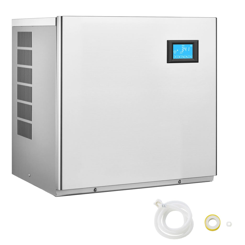 Commercial Ice Maker Machine - Head, 360 Lbs/Day Stainless Steel Ice Machine with Self-Cleaning, 156 PCS Ice Tray, Adjustable Thickness, Ideal for Restaurant Bar Cafe Hotel - Head Only