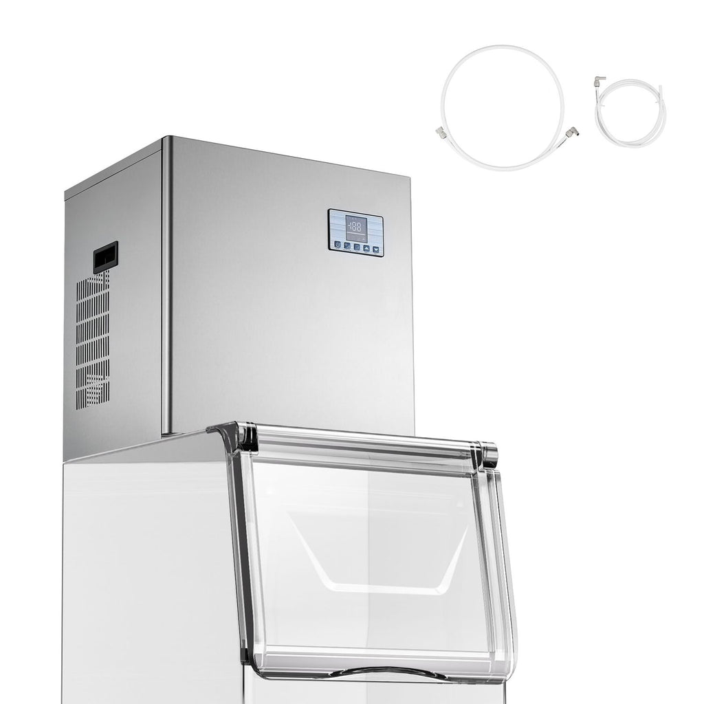 Commercial Ice Maker Machine - Head, 550 Lbs/Day Stainless Steel Ice Machine with Scheduled Ice-Making, Self-Cleaning, Adjustable Thickness, Ideal for Restaurant Bar Cafe Hotel - Head Only