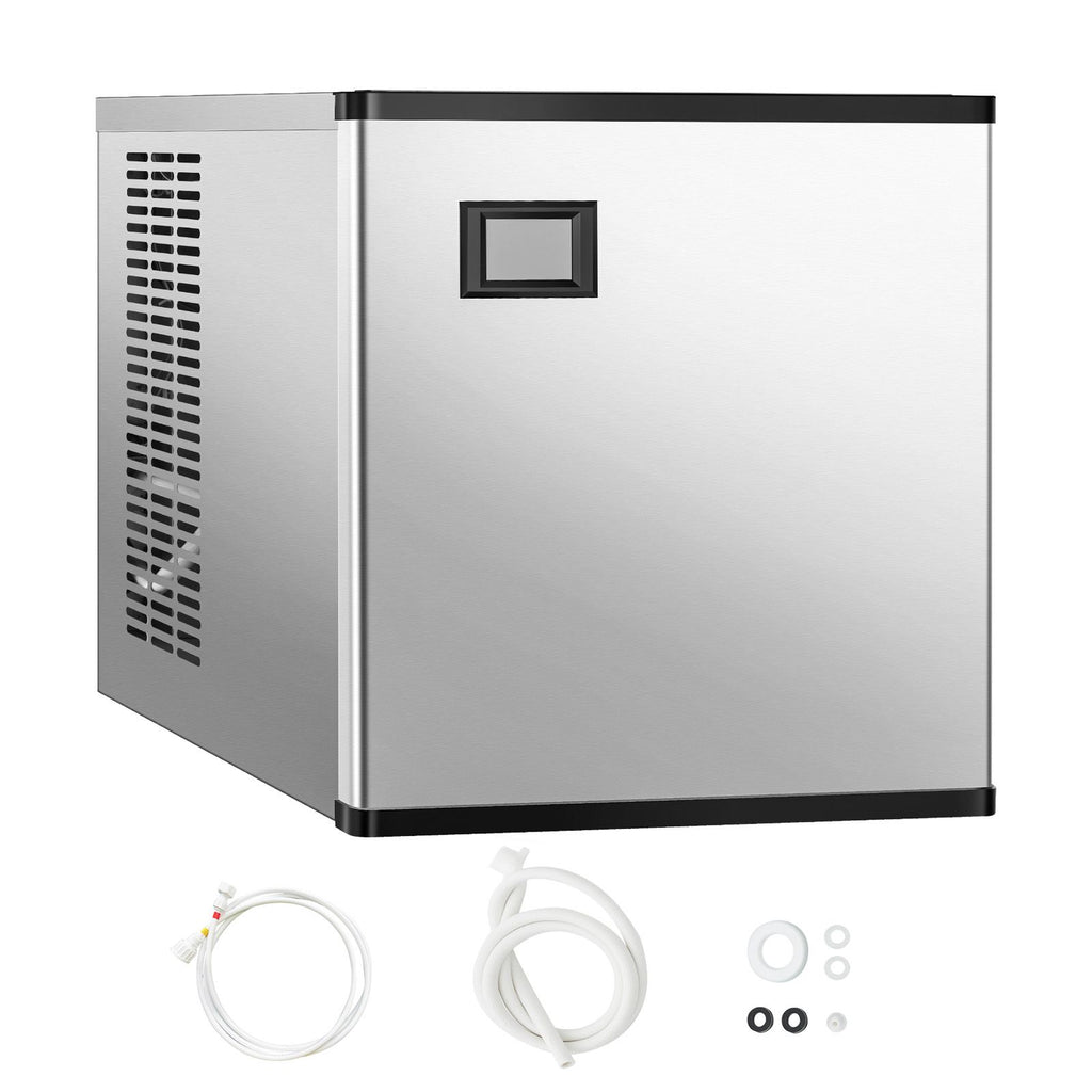 Commercial Ice Maker Machine 500 lbs/24 h, 22 Inch Stainless Steel Industrial Ice Machine, Self-Cleaning and Scheduled Ice Making, Modular Ice Cube Machine for Restaurant Hotel - Head Only