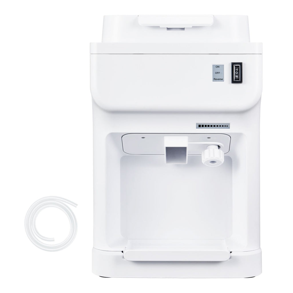 Commercial Ice Shaver Crusher, 220lbs Per Hour Electric Snow Cone Maker with 4L Ice Cube Box, 350W 1500RPM Tabletop Shaved Ice Machine for Parties Events Bar, Home and Commercial Use (White)