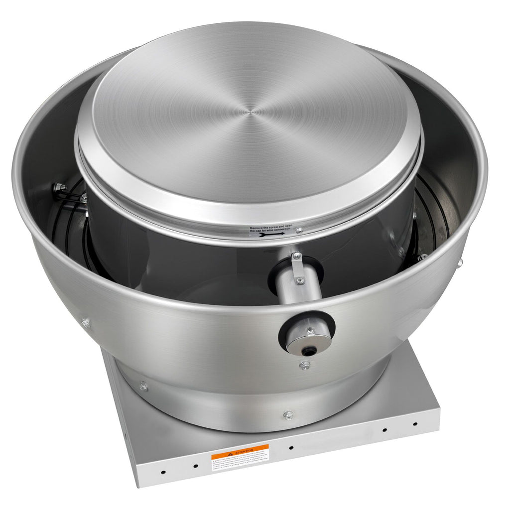 Commercial Kitchen Exhaust Fan, 1616 CFM Restaurant Canopy Hood Exhaust Fan, 0.5HP 375W Direct Drive Food Truck Hood Vent, High Speed & Low Noise, for Warehouse, Agriculture