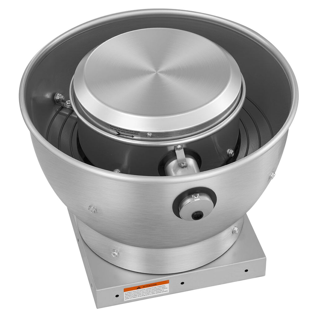 Commercial Kitchen Exhaust Fan, 612 CFM Restaurant Canopy Hood Exhaust Fan, 0.25HP 180W Direct Drive Food Truck Hood Vent, High Speed & Low Noise, for Warehouse, Agriculture