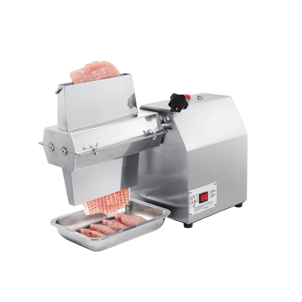 Commercial Meat Tenderizer, Heavy Duty 304 Stainless Steel Kitchen Tool with Meat Tong, Cleaning Brush, and Tray, 750W Electric Meat Tenderizer Machine for Beef, Turkey, Chicken, Pork, and Fish