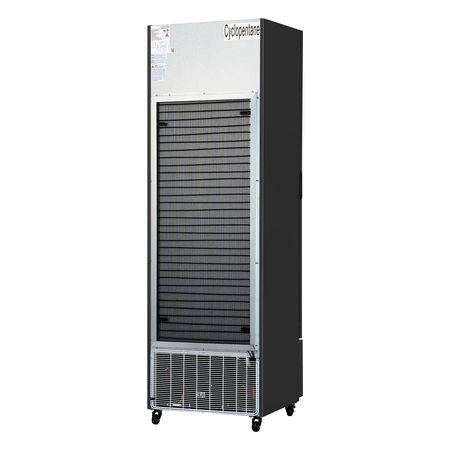 Commercial Merchandiser Refrigerator, 11.47 CU.FT Glass Door Display Refrigerator, Upright Beverage Refrigerator Cooler Merchandiser with 4 Adjustable Shelves, Casters, Soft LED Light, Black