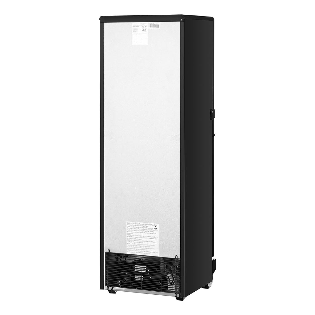 Commercial Merchandiser Refrigerator, 8.1 CU.FT Glass Door Display Refrigerator Upright Fridge, Beverage Refrigerator Cooler Merchandiser with 4 Adjustable Shelves and Soft LED Light, Black