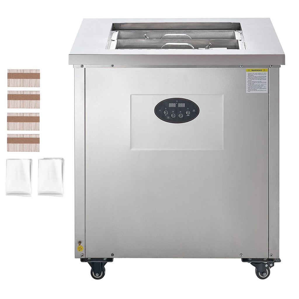 Commercial Popsicle Machine, 2 Mould Set - 52 PCS Ice Pops Making Machine, Stainless Steel Commercial Ice Lolly Maker, Ice Sticks Popsicle Machine for Bar, Cafes, Milktea Store (26PCS / Mould Se