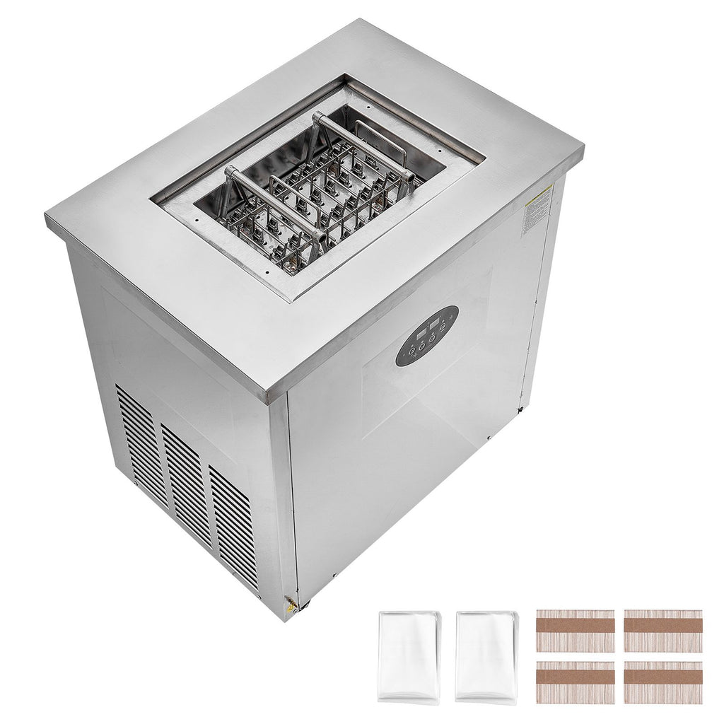 Commercial Popsicle Machine, Single Mould Set - 40 PCS Ice Pops Making Machine, Stainless Steel Commercial Ice Lolly Maker, Ice Sticks Popsicle Machine for Bar, Cafes, Milktea Stores