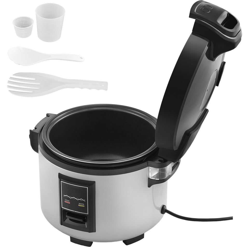 Commercial Rice Cooker, 45-Cup Rice Cooker, 9.51 Qt / 9 Liter Large Rice Cooker and Warmer with Nonstick Inner Pot, Fast Cooking and 12-Hour Keep Warm, with Rice Cup and Paddle, for Restaurant