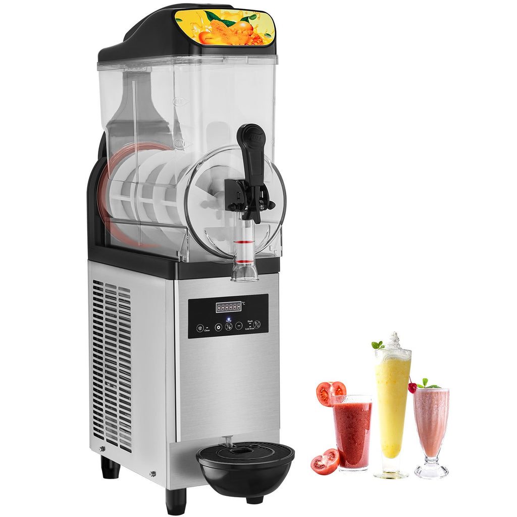 Commercial Slushy Machine, 12L/3.2Gal Stainless Steel Margarita Smoothie Frozen Drink Maker, 50 Cup Triple Bowl Slushie Maker, 500W Slushie Machine for Home Party Restaurants Cafe Bars Use