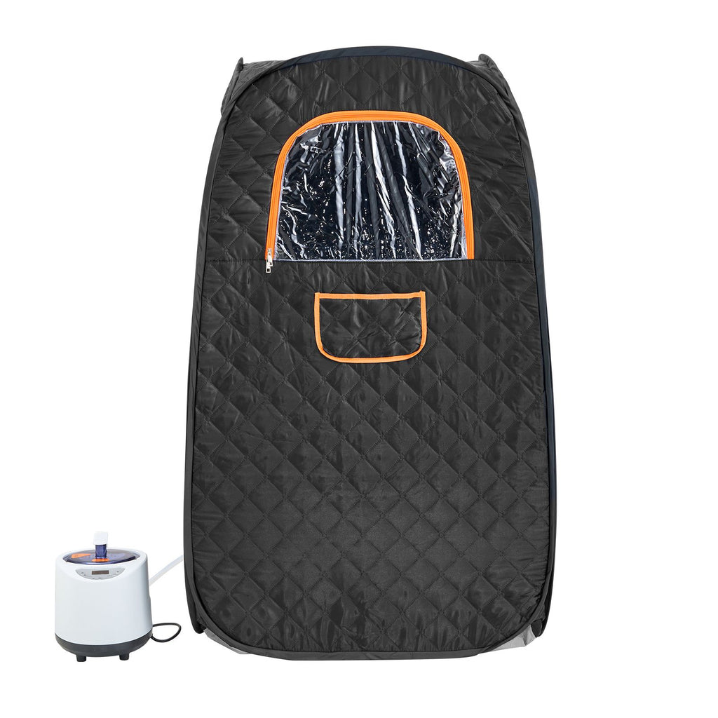 Compact Portable Steam Sauna Tent, 1200 Watt Sauna Blanket with Chair & Storage Bag, Home Therapeutic Sauna Tent for Detox Relaxation, Time & Temperature Remote Control Personal Sauna for Home