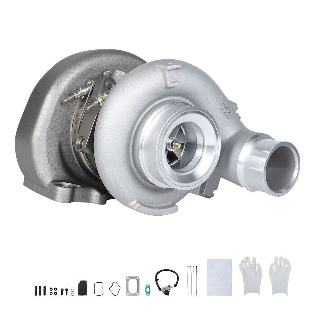 Complete Turbo Turbocharger Kit with Solenoid Valve, Compatible with 2013-2018 Dodge Ram 2500 3500 ISB 6.7L I6 ISB Turbo Diesel Engine, Replace# 5327046HX, 5326055HX, 5326056HX, 68212739AA