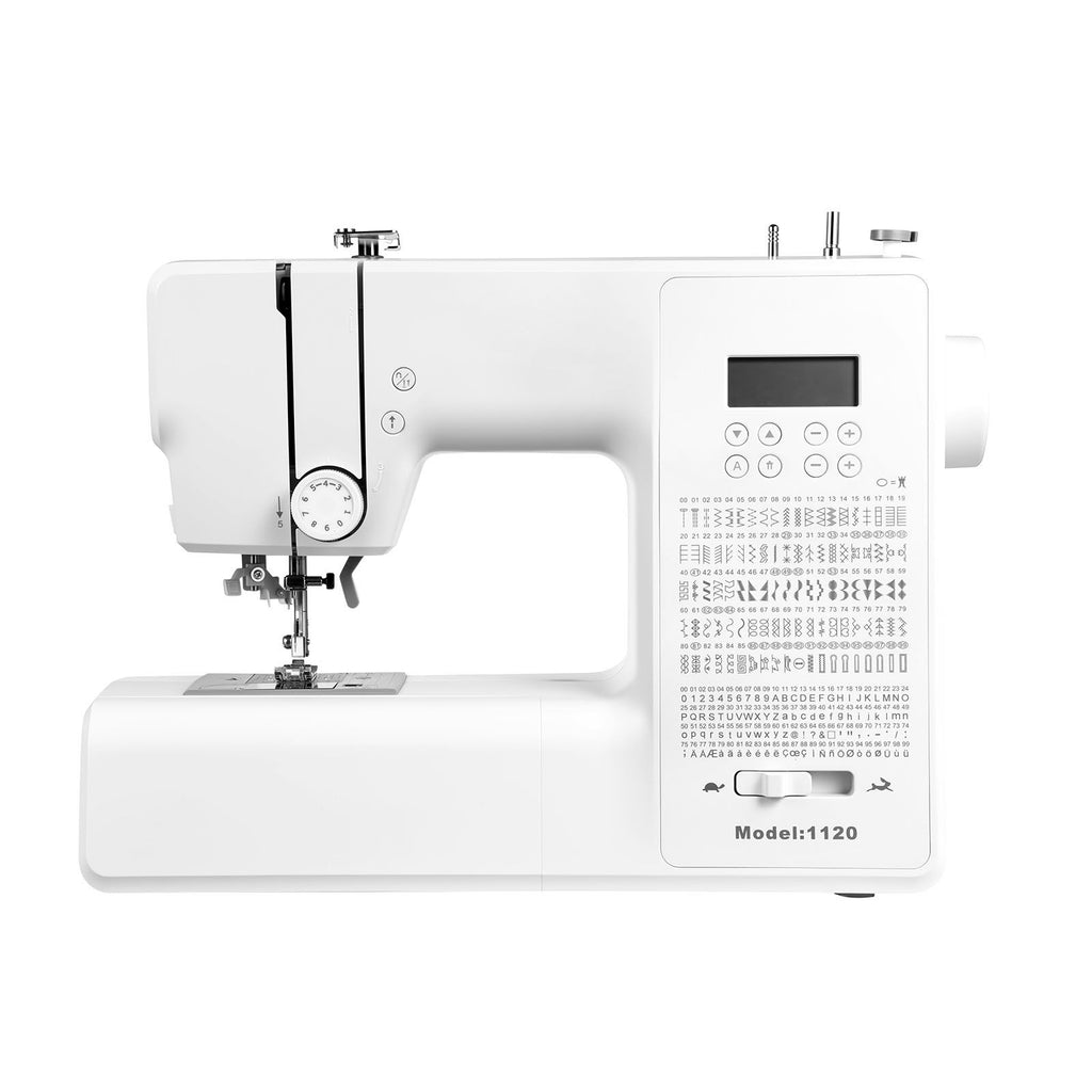 Computerized Sewing Machine, 200 Stitch Applications, with LCD Screen, Foot Pedal and LED Light, Heavy-Duty Metal Frame, Digital Sewing Machine with Powerful Motor for Crafts and Mending