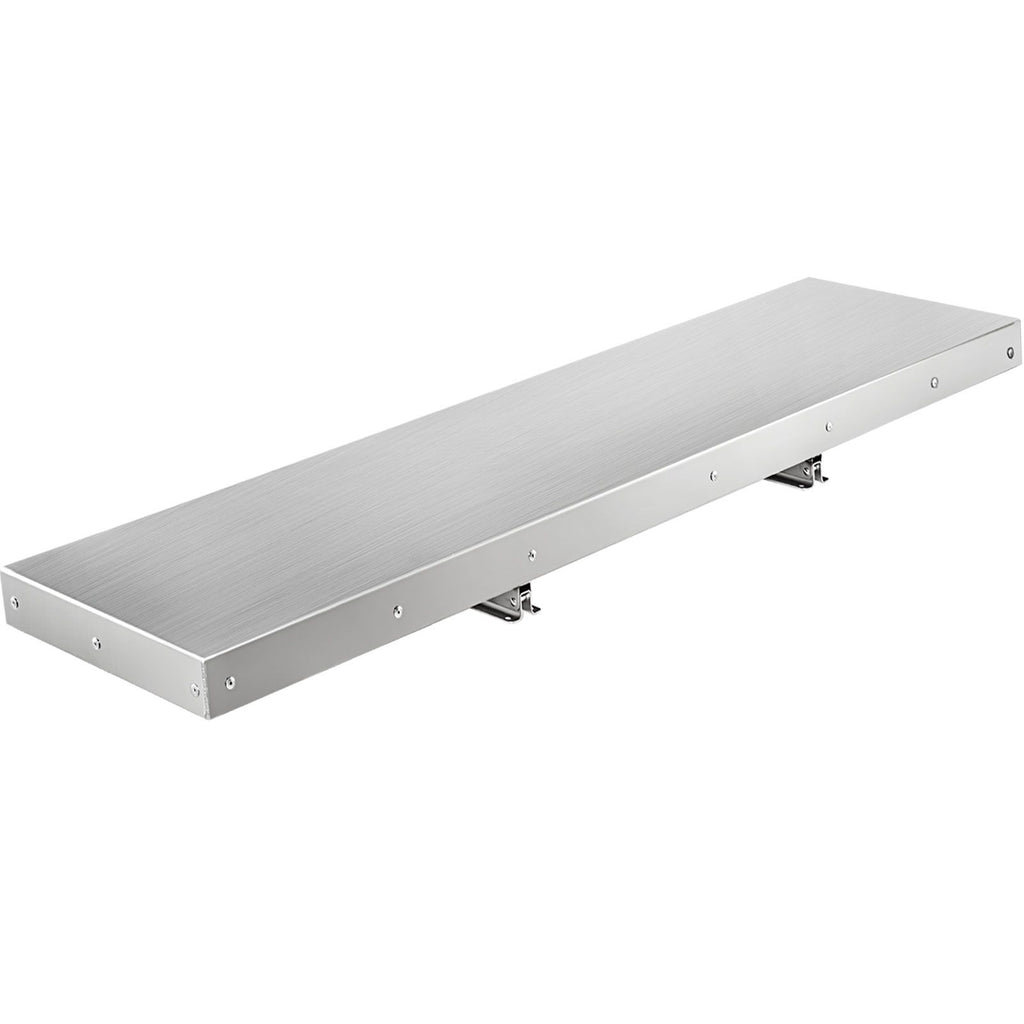 Concession Shelf 48L x 12W Inch Stainless Steel Drop Down Folding Serving Food Shelf Stand Serving for Concession Trailer Serving Window