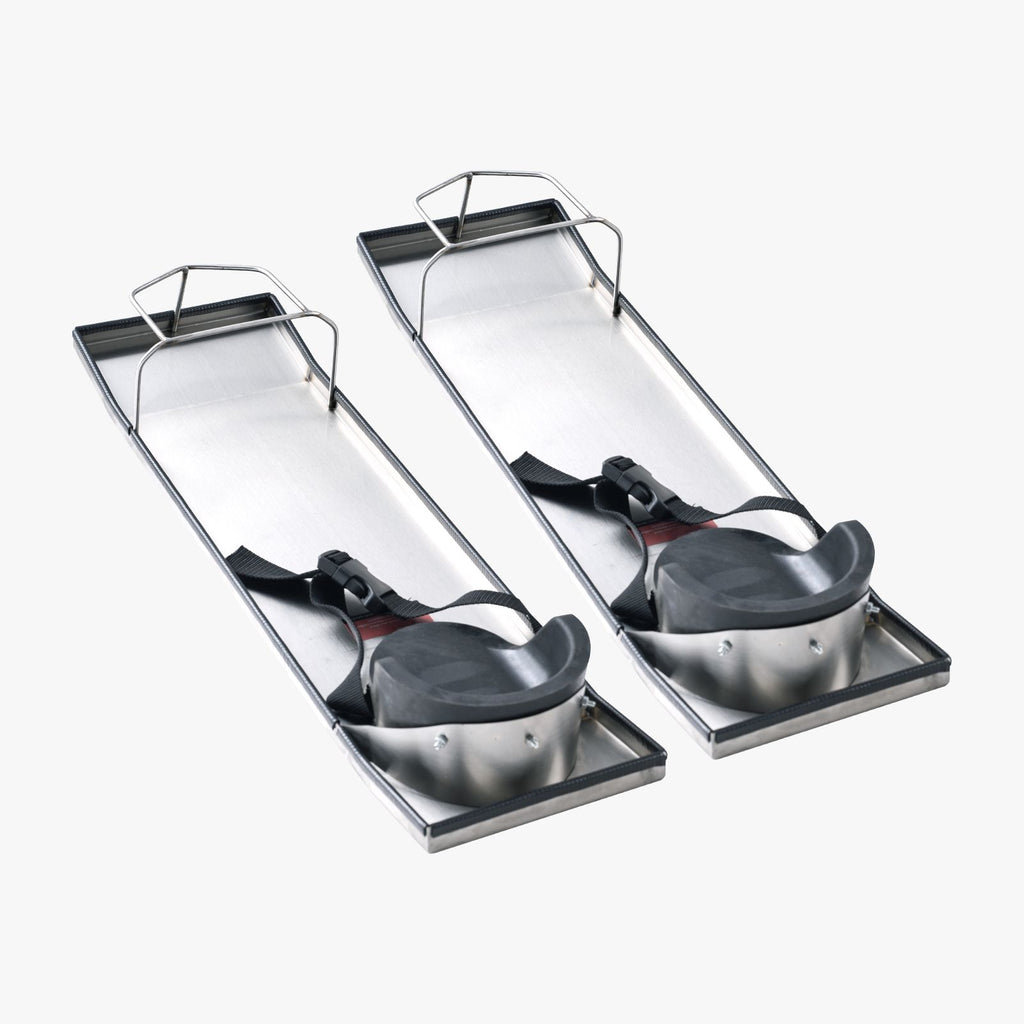 Concrete Knee Boards Stainless Steel, 28'' x 8'' Concrete Sliders, Knee Boards For Concrete, Concrete Knee Pads Moving Sliders, with Knee Pads & Board Straps for Cement and Concrete Finishing