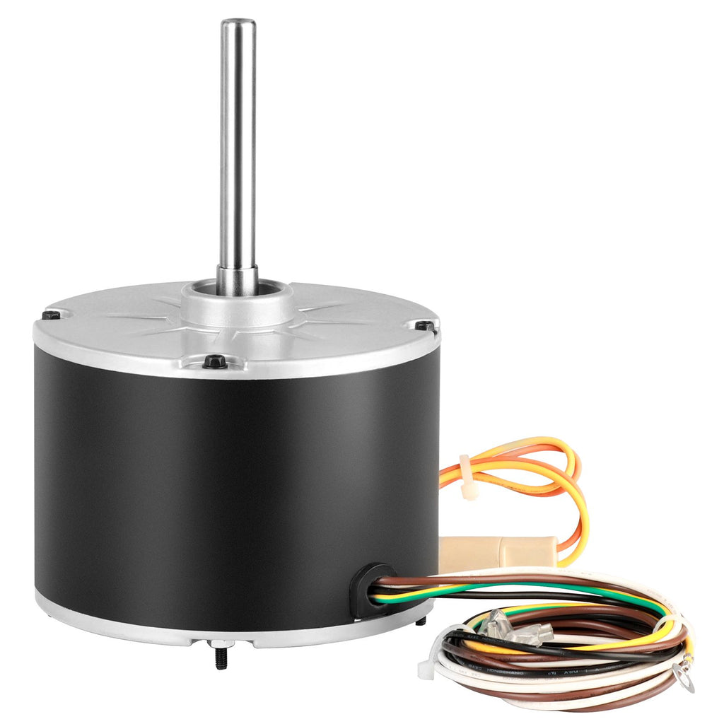Condenser Fan Motor 5KCP39EGS070S, 5KCP39EGY823S, 1/4 HP 208-230V, 1100RPM, OEM Standard Upgraded Replacement Condenser Motor Reversible Rotating, Explosion-proof CBB65 5μF/370V Capacitor