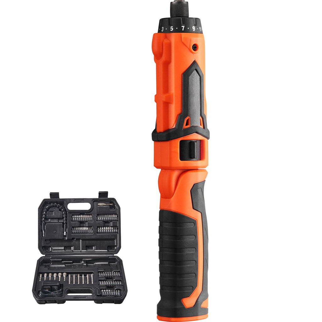 Cordless Screwdriver, 4V 7Nm Electric Screwdriver Rechargeable Set with 11 Accessory Kit and Charging Cable, LED Light Dual Position Handle, Nut Drivers Magnetic Bit Holder Tool Kit Home Repair