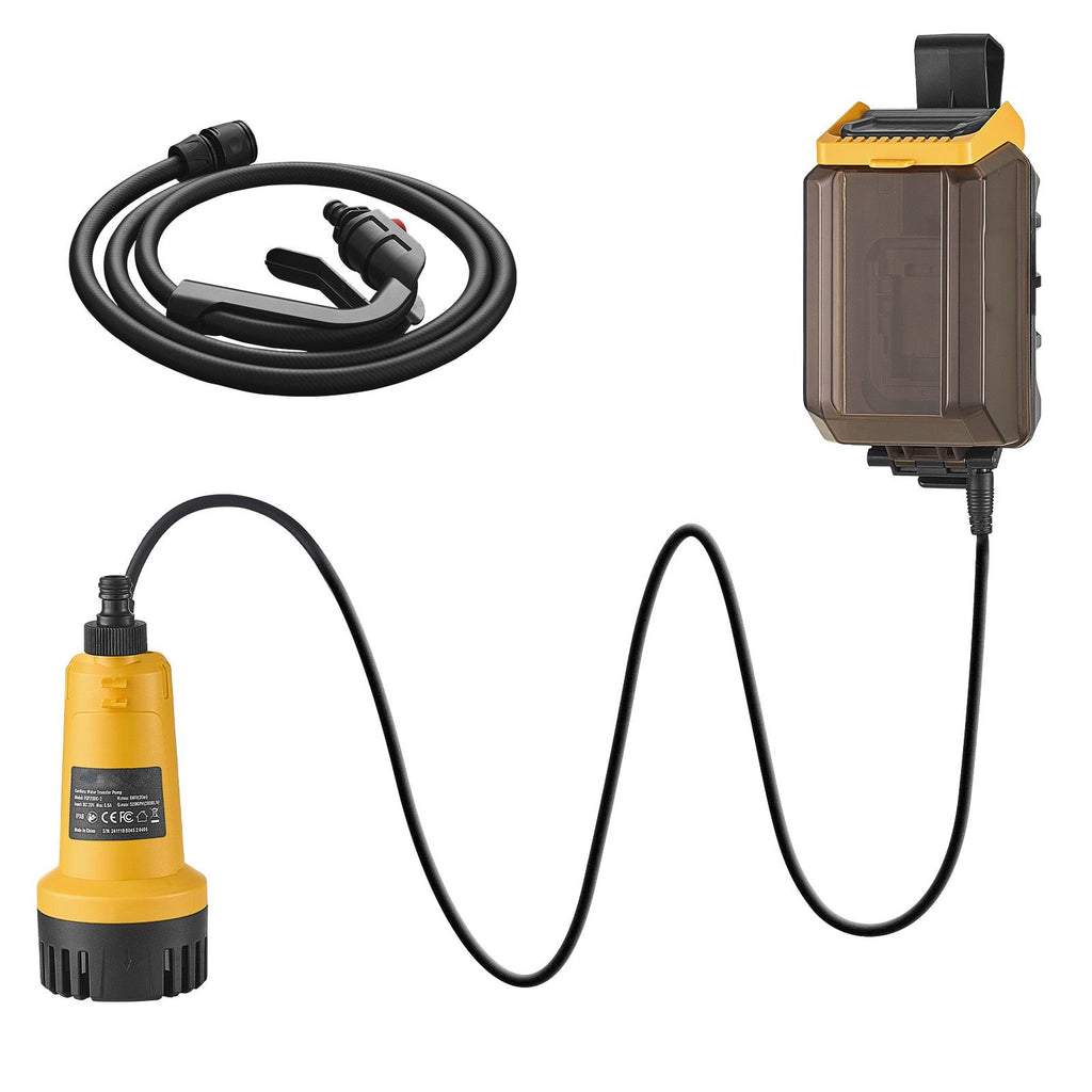 Cordless Submersible Water Transfer Pump, 528GPH, Portable Sump Pump with G3/4" Garden Hose, Compatible with Dewalt 20V MAX Battery (No Battery), Electric Utility Pump for Pool, Garden, Pond