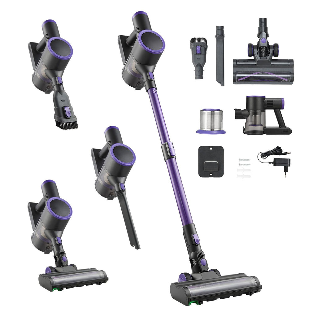 Cordless Vacuum Cleaner, 25KPA Max Powerful Suction, Rechargeable Anti-Tangle Stick Vacuum with Dust Cup, Lightweight Handheld Vac with 35mins Runtime for Home, Carpet, Pet Hair, Hard Floor