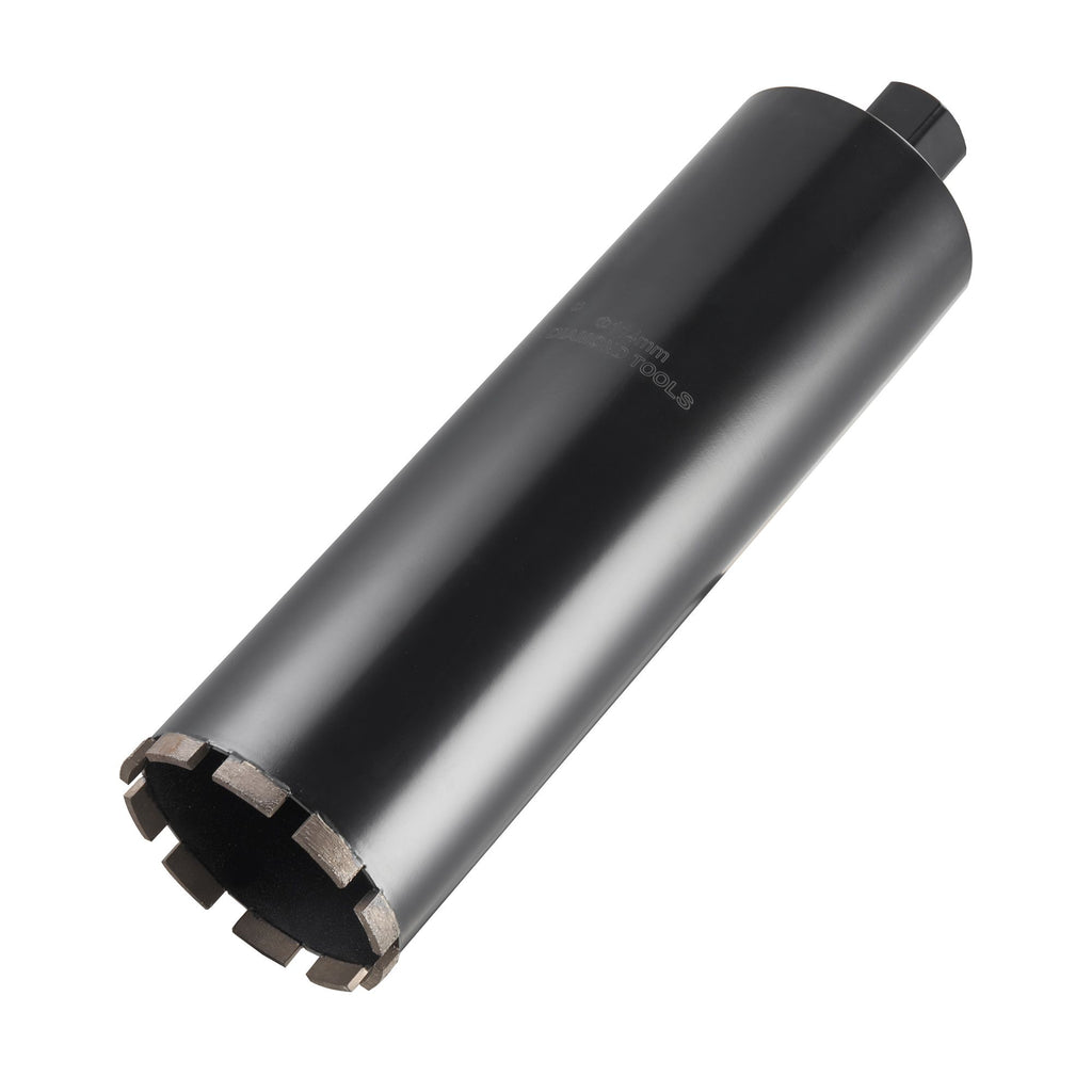 Core Drill Bit, 4-1/2 inch Diameter, 14 inch Drilling Depth, 1-1/4 in-7 Internal Thread, High-Precision Welding Technology, Wet Diamond Core Bit for Reinforced Concrete, Bricks, and Masonry