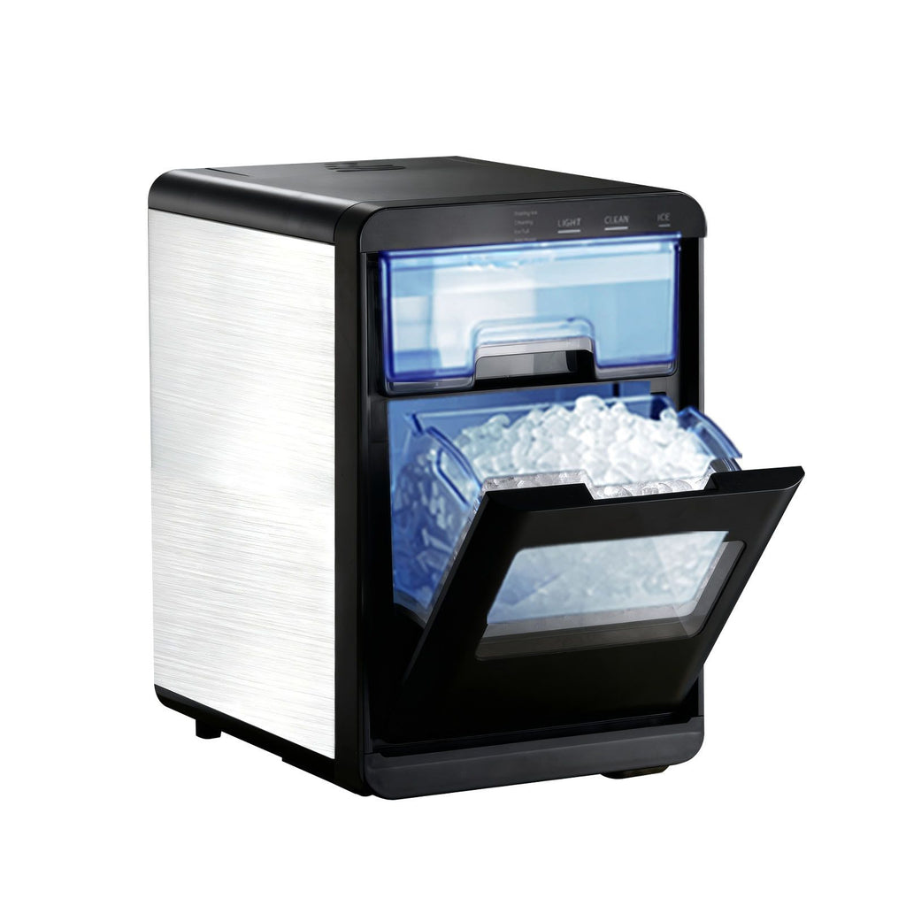 Countertop Ice Maker, 44 lbs per Day, Self-Cleaning Portable Machine with Scoop, Drawer-Style Ice Access, Nugget Ice-Making Machine with Chewable Ices for Home, Kitchen, Office, Bar & Party